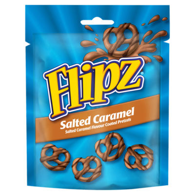 Flipz Salted Caramel Flavour Coated Pretzels