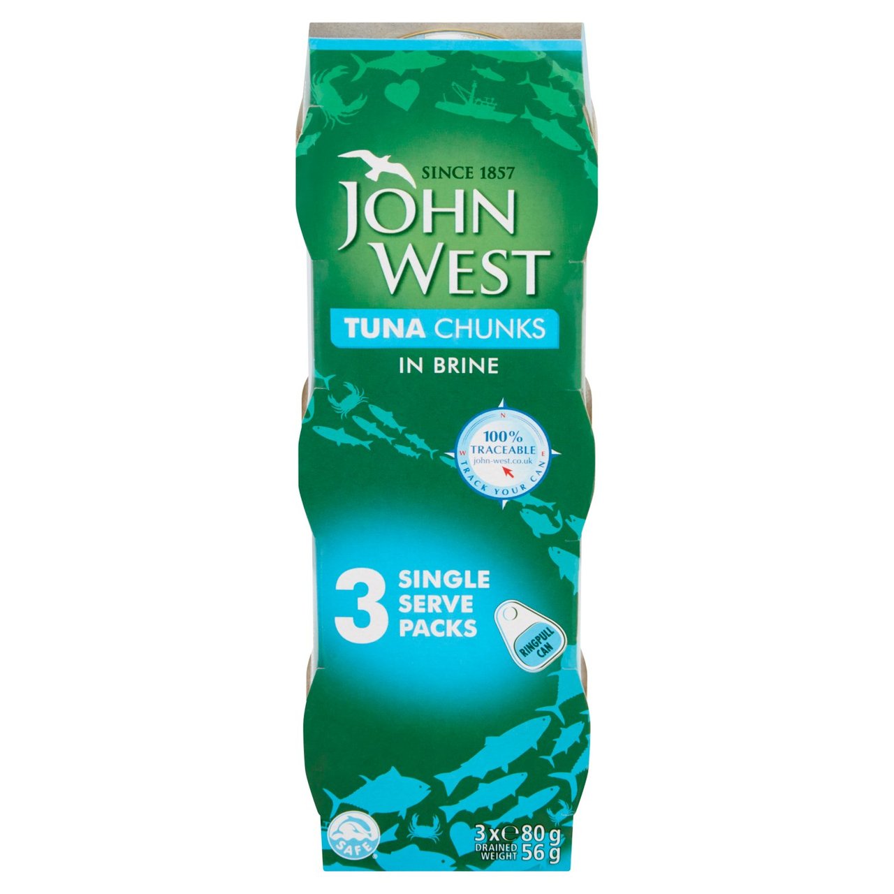 John West Tuna Chunks In Brine 3 Pack