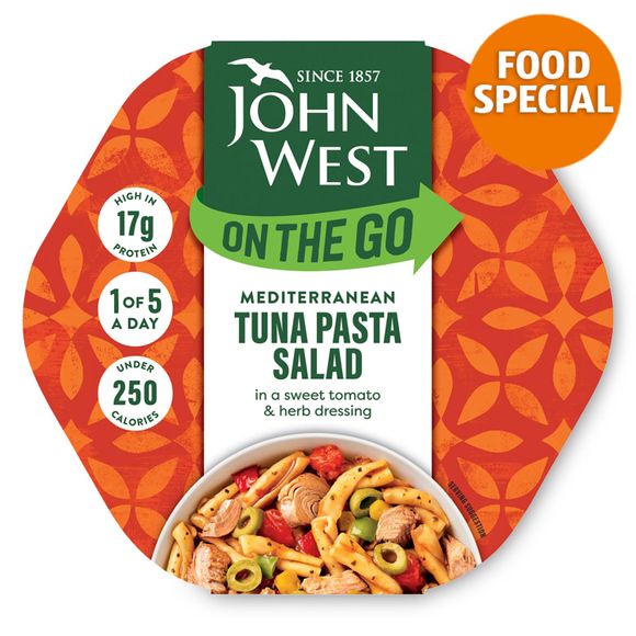  John West On The Go Mediterranean Tuna Pasta Salad (220g) 220g