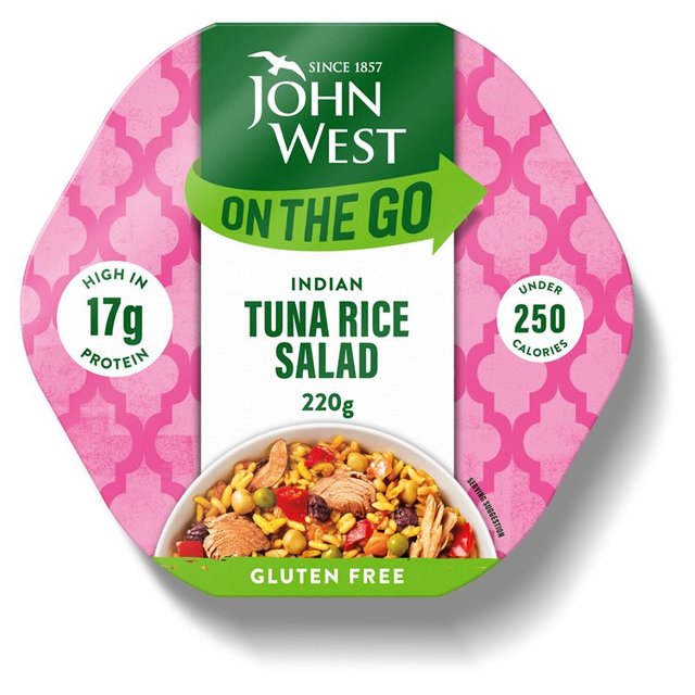   John West On The Go Indian Tuna Rice Salad Gluten Free (220g) 220g