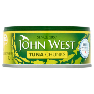 John West Tuna Chunks In Sunflower Oil (145g) 95g