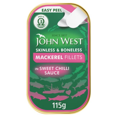 John West Mackerel Fillets In Sweet Chilli (115g) 115g