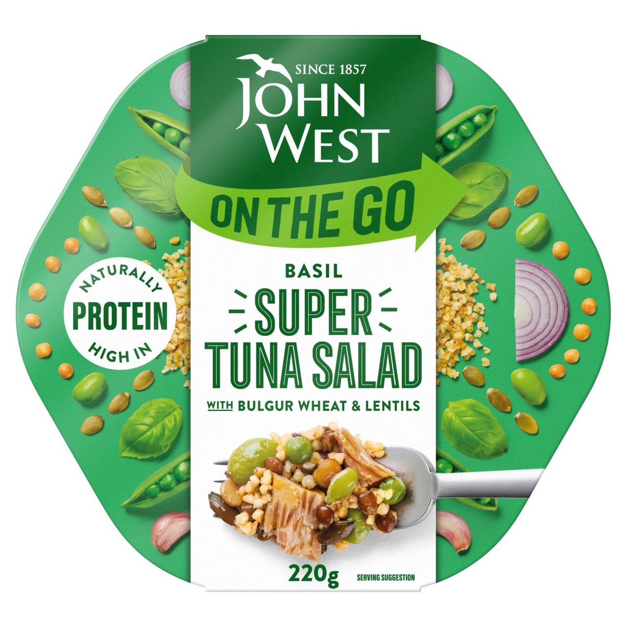 John West On The Go Basil Super Tuna Salad (220g) 220g