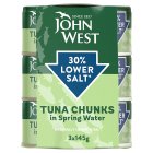 John West Lower Salt Tuna Chunks In Spring Water