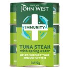 John West Immunity No Drain Tuna Steak with Springwater 3x110g