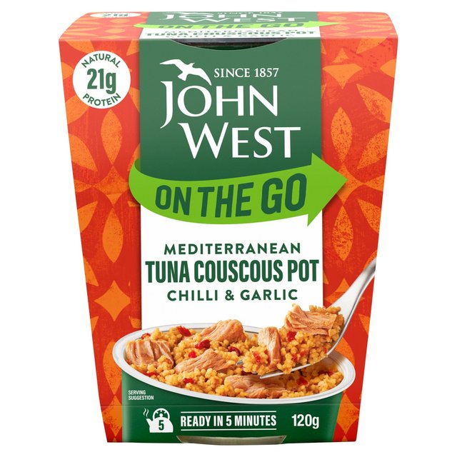 John West On The Go Mediterranean Chilli & Garlic Tuna Couscous Pot