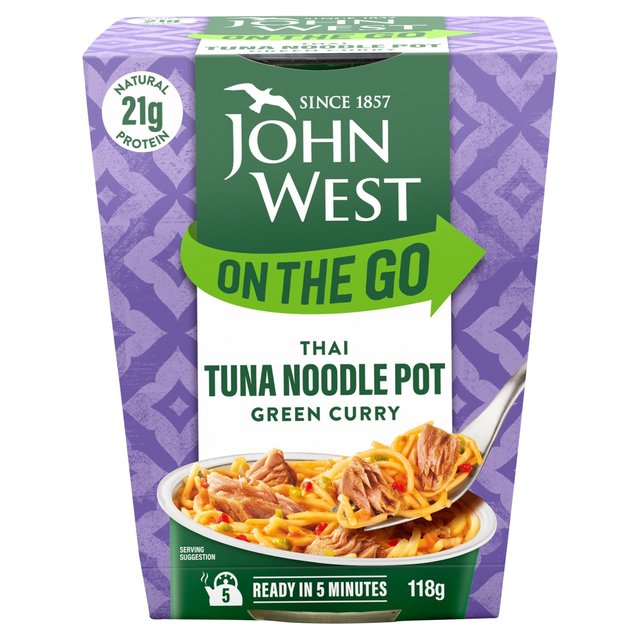 John West On The Go Thai Green Curry Tuna Noodle Pot