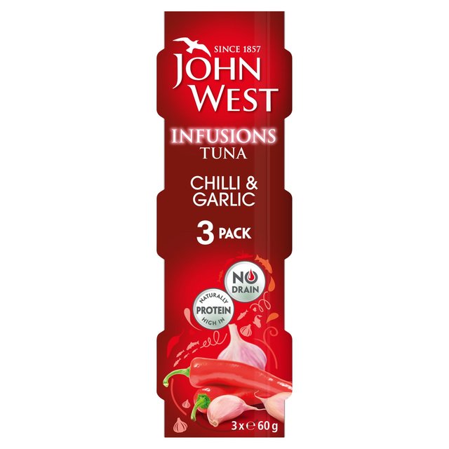 John West Infusions Tuna Chilli & Garlic (3x60g) 3 x 60g