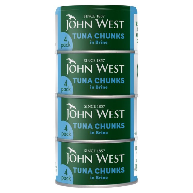 John West Tuna Chunks In Brine  4 x 125g