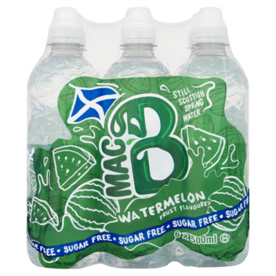 Mac B Watermelon Fruit Flavoured Still Scottish Spring Water 6 x 500ml