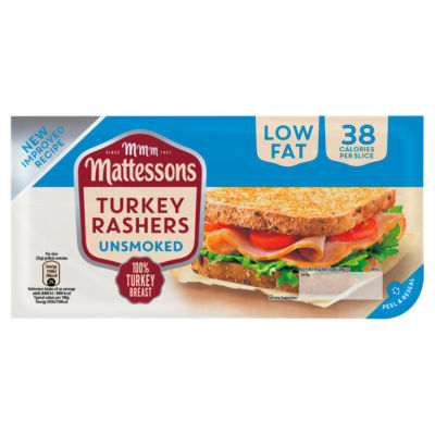 Mattessons Turkey Rashers Unsmoked