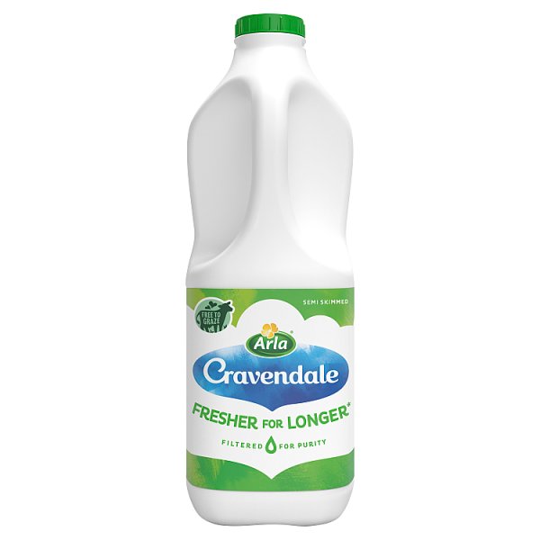 Cravendale Filtered Fresh Semi Skimmed Milk 2L Fresher for Longer