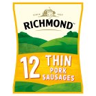 Richmond 12 Thin Pork Sausages 340g