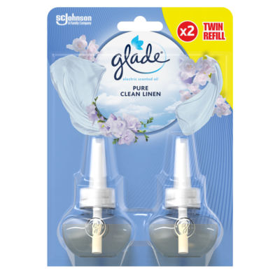 Glade Electric Twin Refill Clean Linen Scented Oil Plugin