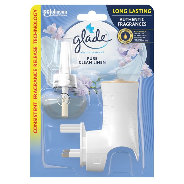 Glade Electric Holder & Refill Clean Linen Scented Oil Plugin