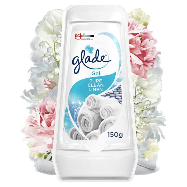 Glade Solid Gel Clean Linen Air Freshener 150g