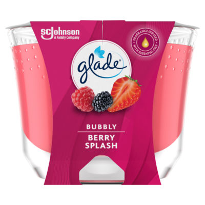 Glade Large Scented Candle Bubbly Berry Splash