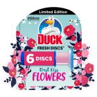 Duck Toilet Cleaner Fresh Discs Holder & Refills First Kiss Flowers 36ml