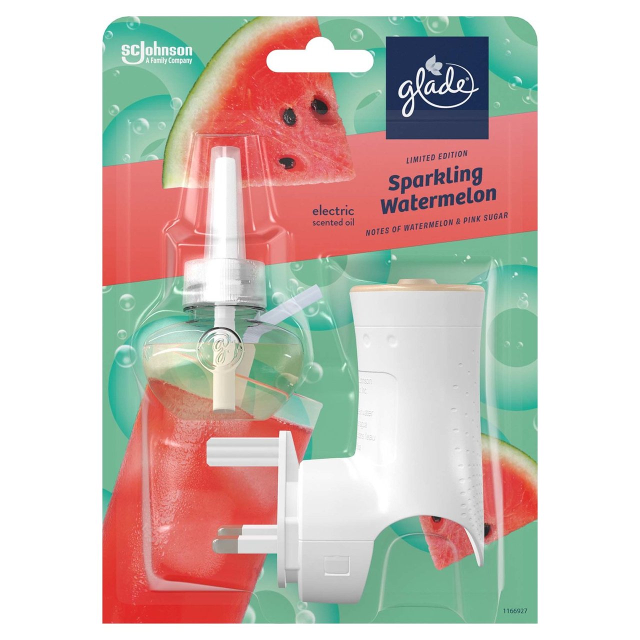 Glade Plug In Holder & Refill, Electric Scented Oil, Sparkling Watermelon