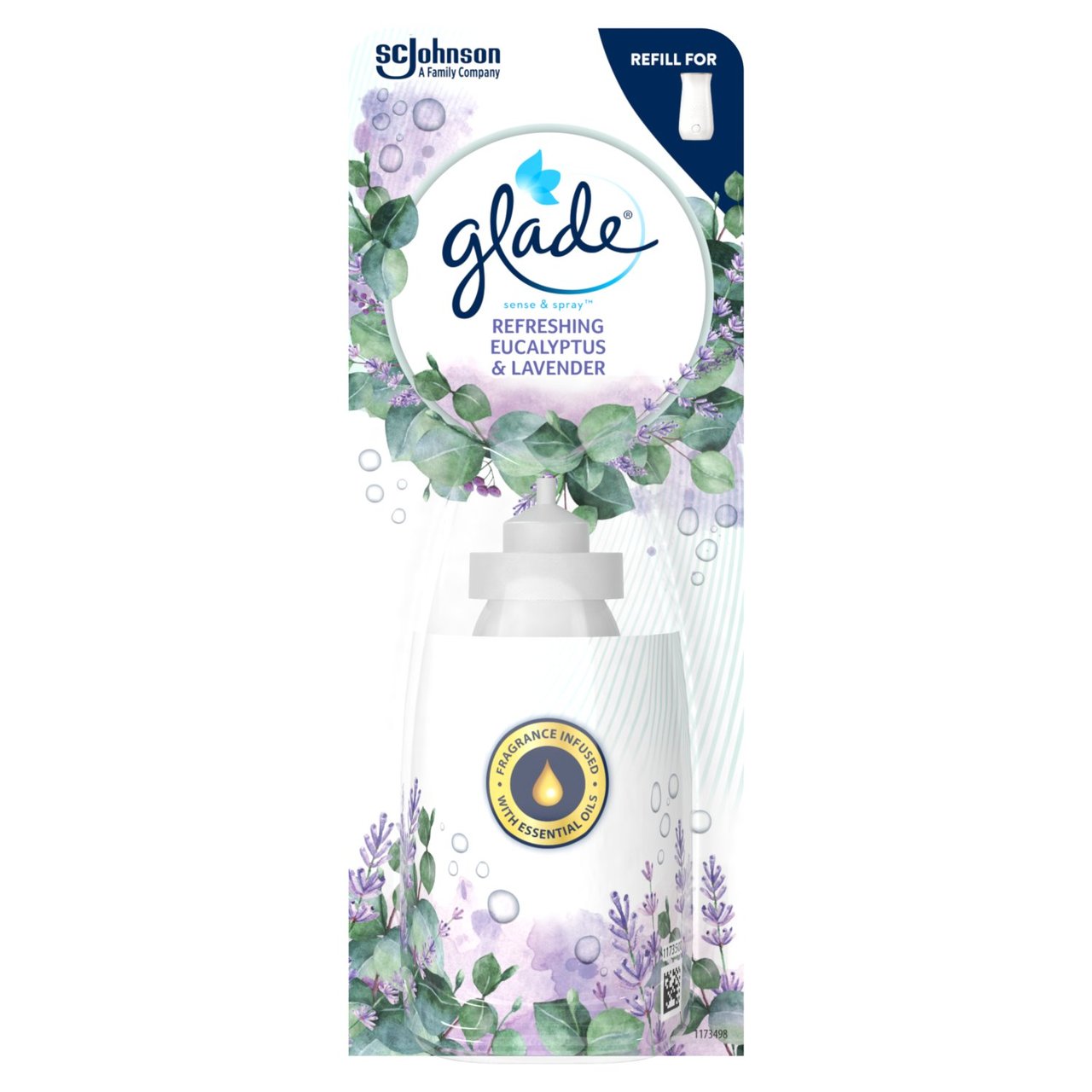 Glade Sense & Spray Air Freshener Refill Eucalyptus & Lavender -  HelloSupermarket