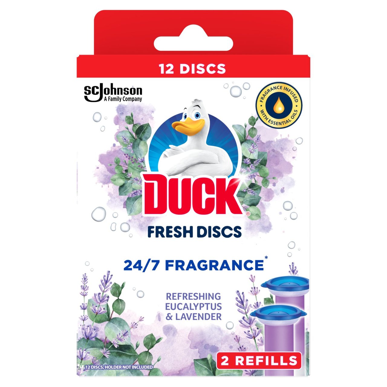 Duck Toilet Fresh Discs Duo Refills Lavender & Eucalyptus