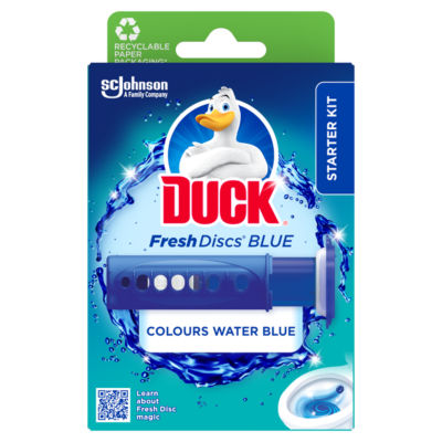 Duck Toilet Fresh Disc Holder & Refill Blueing 36ml