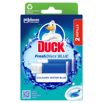 Duck Toilet Fresh Disc Refills Blueing Duo 2x36ml