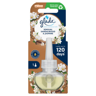 Glade Electric Scented Oil Plug In Refill Sandalwood  Jasmine 20ml