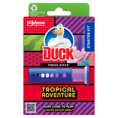 Duck Fresh Disc Holder Tropical Summer 1 Holder + 6 Discs