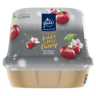 Glade Bathoom Gel Air Freshener Floral Cherries 180g