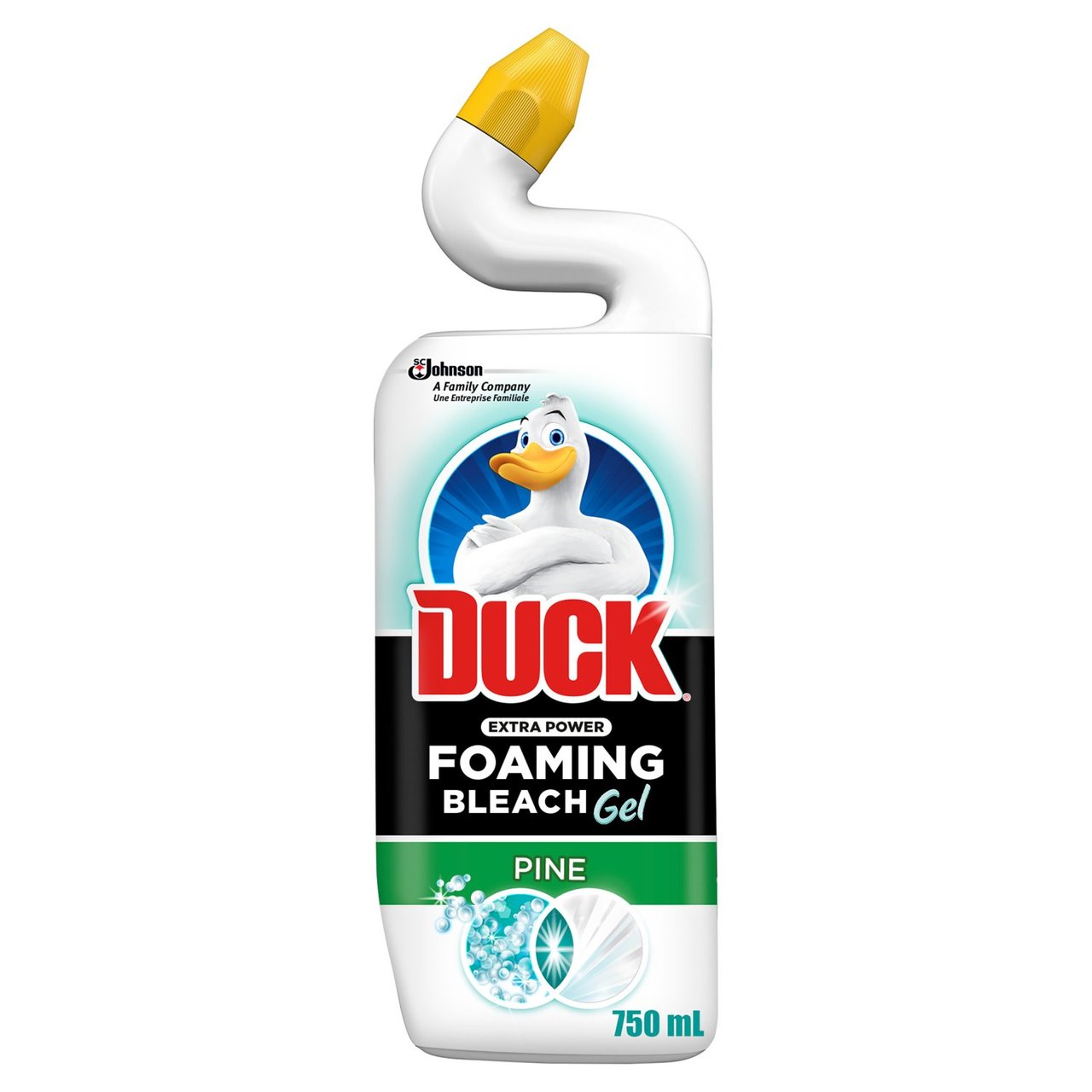 Duck Foaming Bleach Gel Toilet Liquid Cleaner Pine 