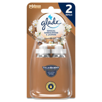 Glade Sense  Spray Air Freshener Twin Refill Sandalwood  Jasmine 2x18ml