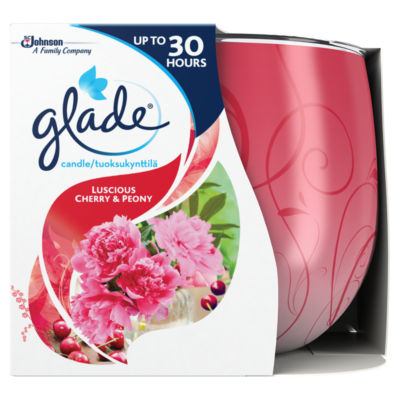 Glade Candle Cherry  Peony Air Freshener 120g