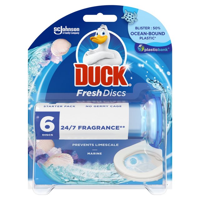 Duck Toilet Fresh Discs Holder Marine 36ml - HelloSupermarket