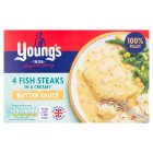 Young's 4 Fish Steaks In Butter Sauce 4 x 140g