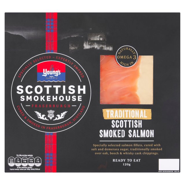 Young's Scottish Traditional Smoked Salmon 120g