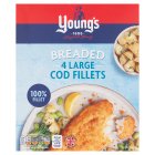 Young's 4 Simply Breaded Large Cod Fillets