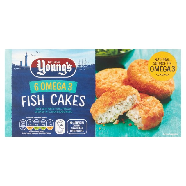 Young's Omega 3 Fish Cakes  6 x 50g