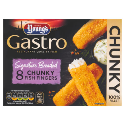 Young's Gastro Signature Breaded 8 Chunky Fish Fingers