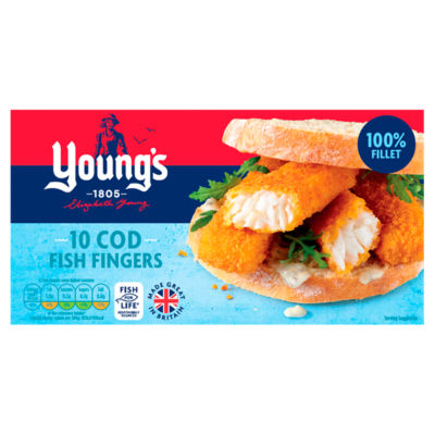 Young's 10 Cod Fish Fingers 300g