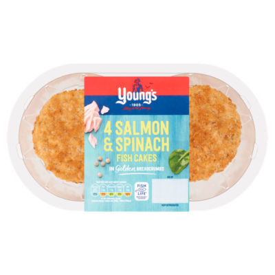 Young's 4 Salmon & Spinach Fish Cakes 540g