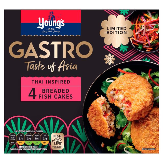 Young's Gastro Taste Of Asia Thai Style Fish Cakes 400g
