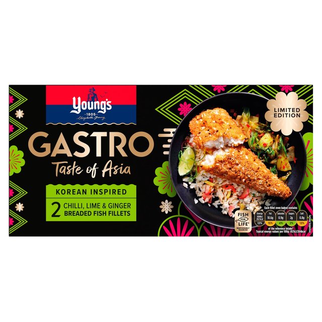 Young's Gastro Taste Of Asia Chilli Lime And Ginger Fish 270g
