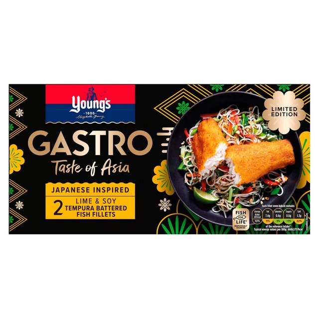 Young's Gastro Taste Of Asia Lime And Soy Fish 270g