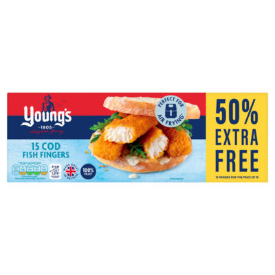 Young's 15 Cod Fish Fingers 450g