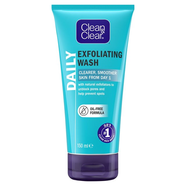 Clean & Clear Exfoliating Daily Wash Face Wash Scrub 150ml