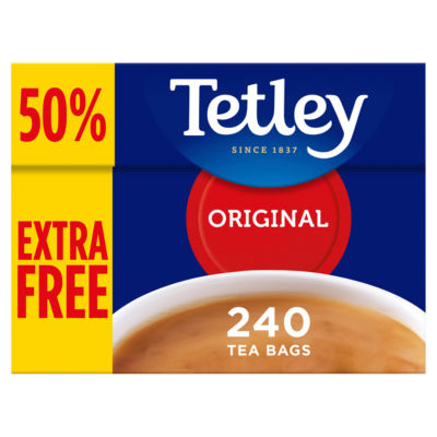 Tetley Original Tea Bags50% Extra Free) 160+50% (240)