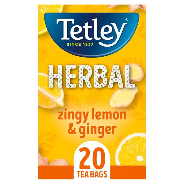 Tetley Lemon & Ginger Tea Bags 20 per pack