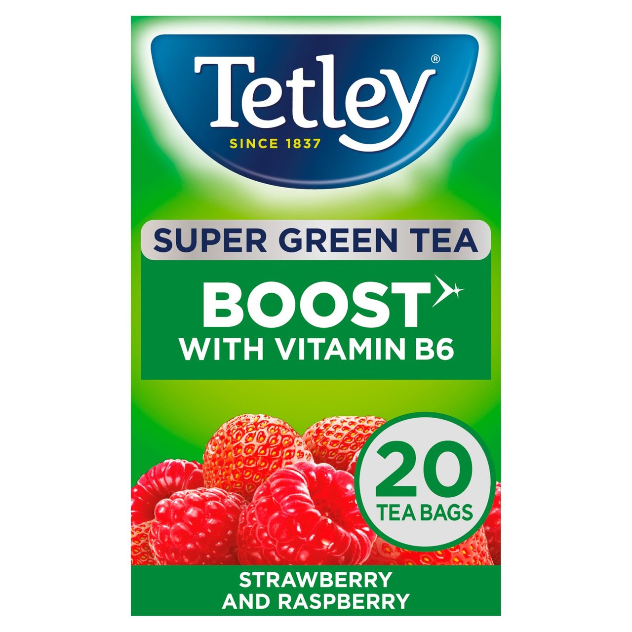 Tetley Super Green Tea Boost Berry Burst Tea Bags