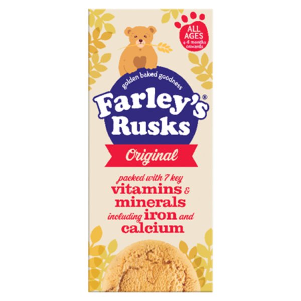 Farley's Rusks Original Baby Food Snacks 6+ Months